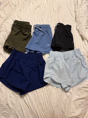 Yogalicious & dsg Athletic Shorts - Light Blue, Navy, Olive, Black, Sky